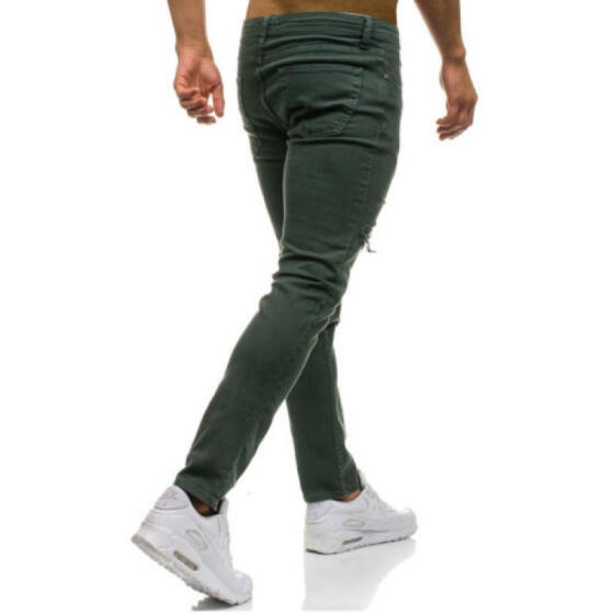 New Mens Straight Leg Basic Heavy Work Jeans Denim Pants All Waist Big Sizes