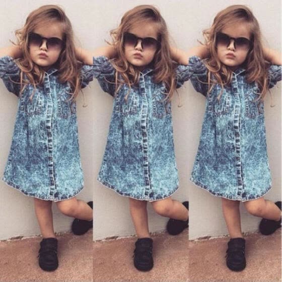 kids denim outfit