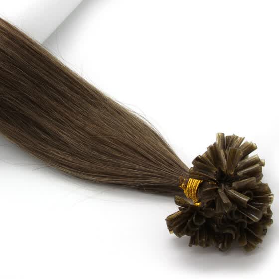 Shop Pre Bonded Nail U Tip Keratin Fusion Real Hair Women S Human