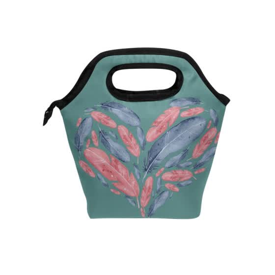 feather lunch bag