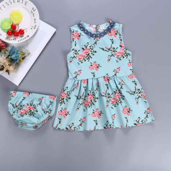 Shop Uk Girl S Floral Summer Dress Princess Bridesmaid Wedding