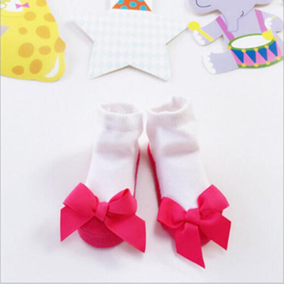 Cute Decorative Baby Girl Pink Frilly Lace Spanish Style Ankle Socks