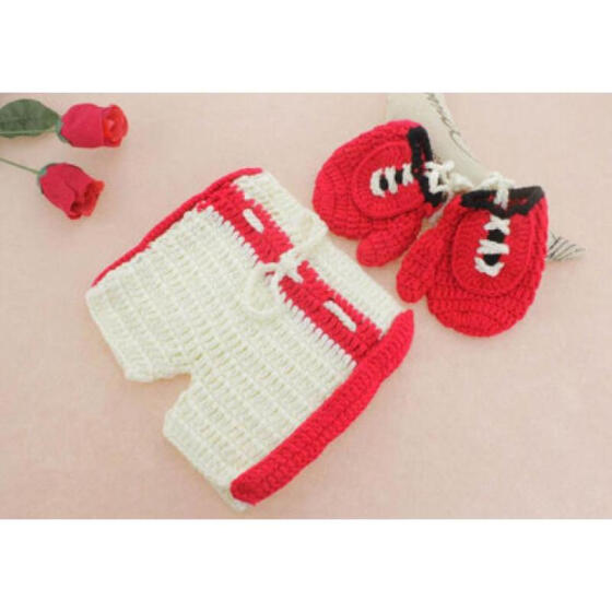 Newborn Baby Girls Boys Crochet Knit Costume Photo Photography Prop Outfit