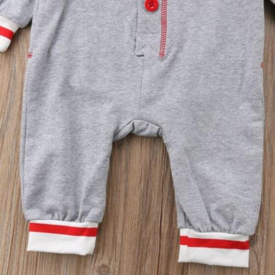 XINXINHAIHE Toddler Baby Boys Girls Long Sleeve Print Cotton Zipper Romper Jumpsuit