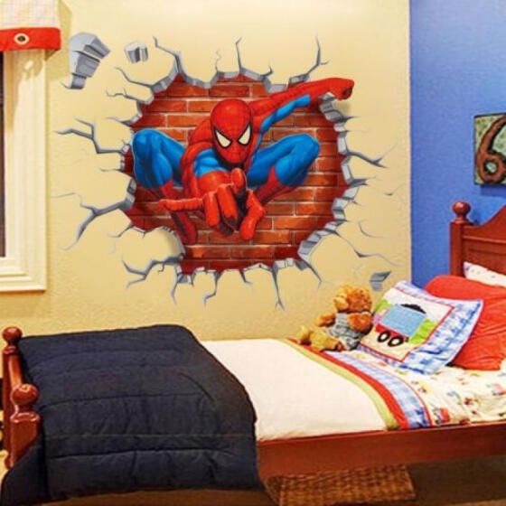 Stickers Removable Spider Man Wall Sticker Vinyl Art Decals