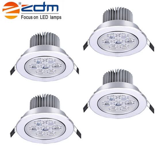 Shop Zdm 4pcs 7w 700 750lm Low Voltage Led Ceiling Lamps