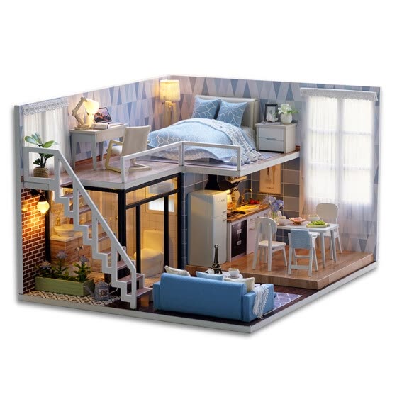 diy miniature loft dollhouse