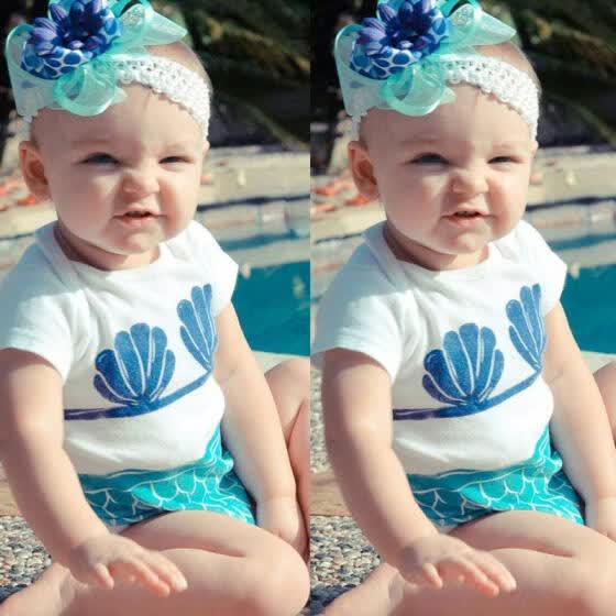 mermaid baby girl outfit