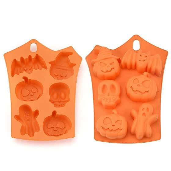 Pumpkin Skull Ghost Bat Non Stick Silicone Cake Molds Pumpkin Skull Ghost Bat Non Stick Silicone Cake Molds Kitchen Cooking Baking Tools