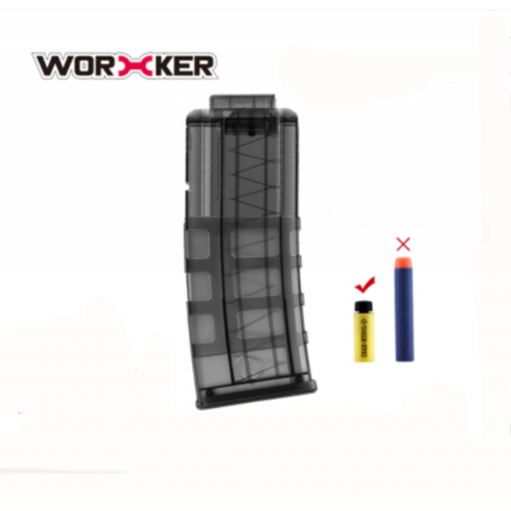 Worker Mod 12-Darts Magazine Quick Reload Clip for Nerf N-strike Elite Toy