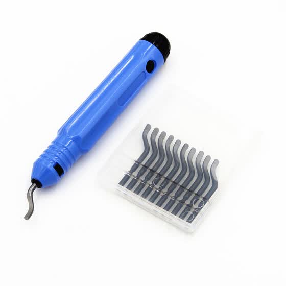 Plastic Copper Wood Deburring Tool Blades Tool Kit 10 Pcs HSS Deburring Blades Cutters Trimming Scrapers BS1010 for Aluminum
