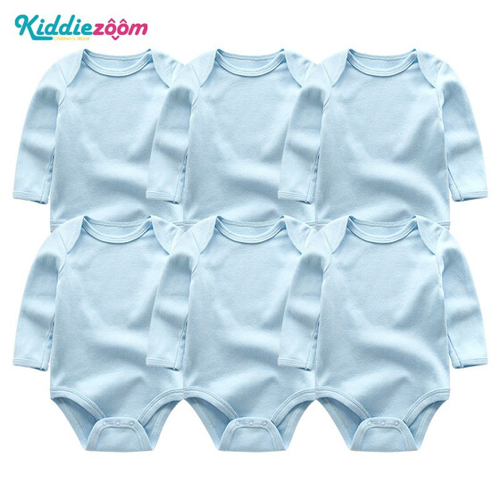 8PCS Newborn Infant Girls Boys Baby Cotton Romper Hat Outfits Clothes Photo 0-3M