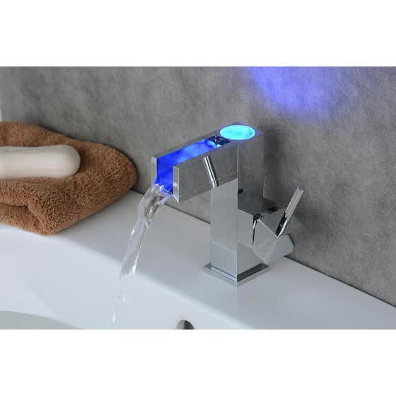 Shop Fyeer Fyeer New Led Basin Faucet Power By Water Pressure No