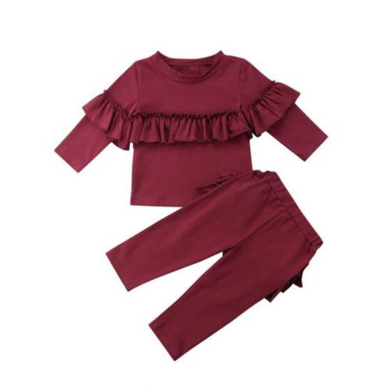 Newborn Kids Baby Girl Infant Clothes T-shirt Top PP Pants Outfit Set Tracksuit