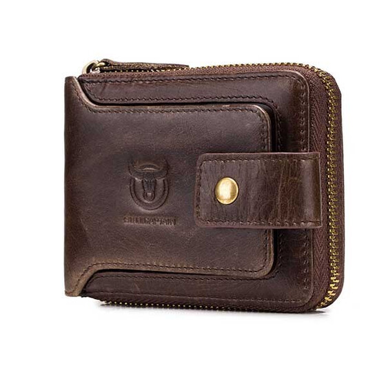 Men Wallet Cowhide Genuine Leather Brand Coin Purse Small Credit ID Holder