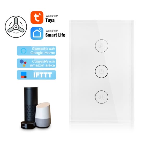 Shop Tuya Wifi Smart Ceiling Fan Switch Us Au Smart Touch