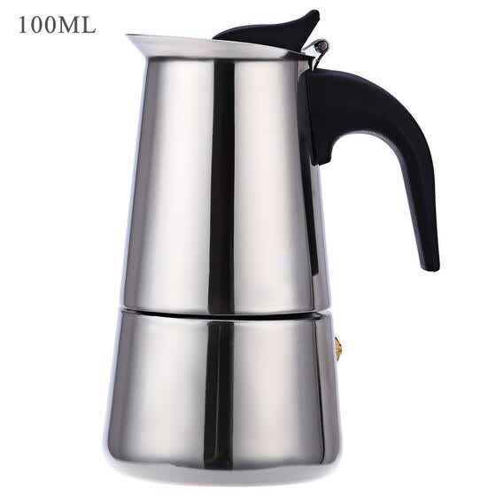 100ml 2 Cup Stainless Steel Mocha Espresso Latte Percolator Mocha Espresso Latte Percolator