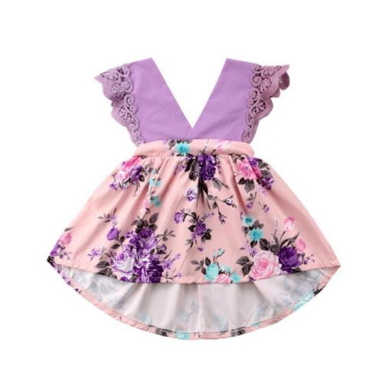 UK Newborn Kids Baby Girls Sister Matching Floral Jumpsuit Romper Dress Clothes