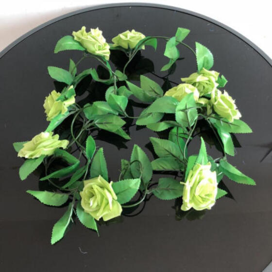 Artificial Hanging Ivy Vine Leaf Fake Foliage Flowers Home Garland Decor JD