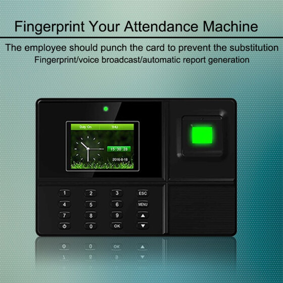 fingerprint attendance system automatic report