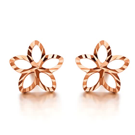 ladies gold stud earrings