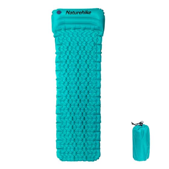 Shop Inflatable Pad Camping Inflating Ground Mattress Backpacking