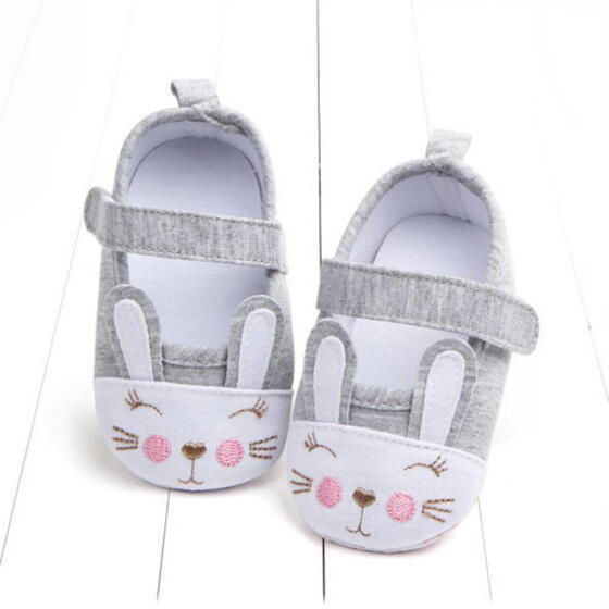 Newborn Baby Girl Soft Sole Canvas Crib Shoes Anti-slip Sneaker Prewalker