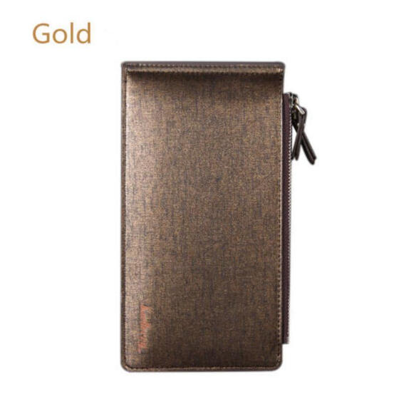 Men/'s Wallet PU Leather Bifold ID Credit Card Holder Zipper Thin Pocket Purse