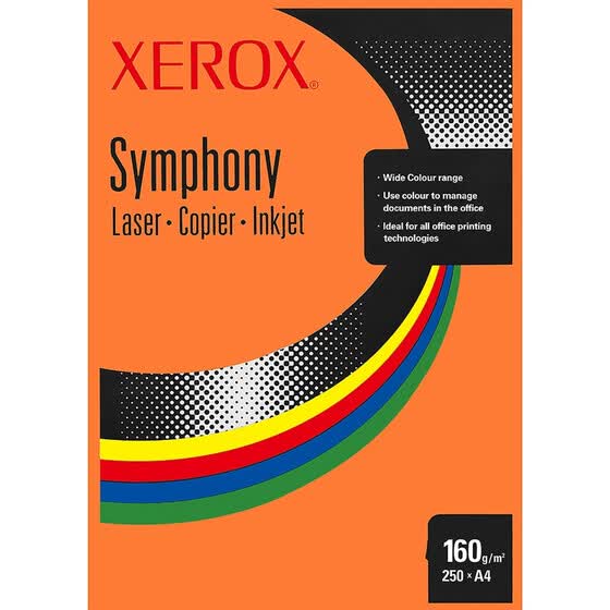 Shop Xerox Color Copy Paper 160g A4 Orange 250 sheets / bag Online from
