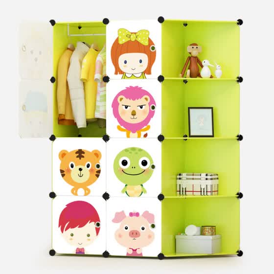 Shop Kouzi Simple Wardrobe Wardrobe Storage Plastic Baby Assembly