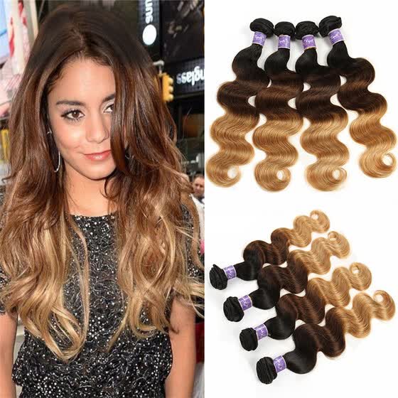 Shop 7a Blonde Weave Bundles Brazilian Ombre Human Hair 1b 4 27