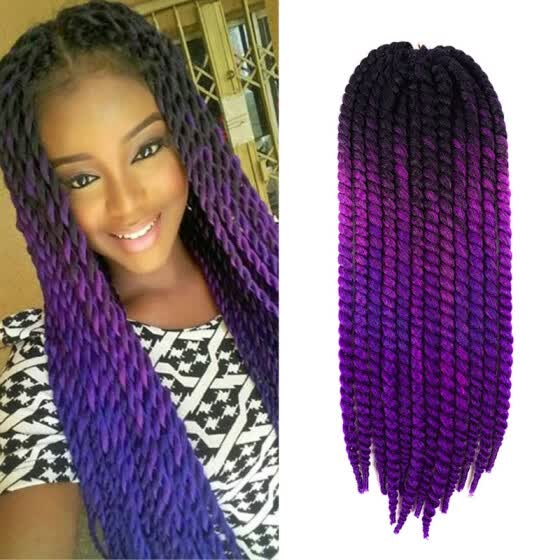 Shop 22 Inch Ombre Color Brown Havana Mambo Twist Braid Hair