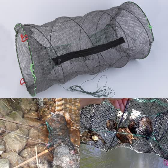 2x CRAB TRAP NET CRAB PRAWN SHRIMP CRAYFISH LOBSTER EEL LIVE BAIT FISHING POT