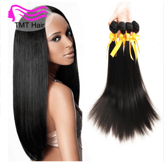 Shop Tmt 10a Brazilian Virgin Hair Straight 5 Bundles Straight