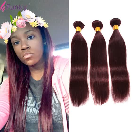 Shop Short Brazilian Cheap Hair Bundles Burgundy Brazilian Hair