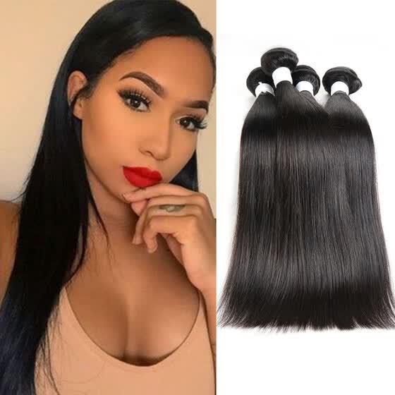 Shop 7a Malaysian Straight Hair 4 Bundles Malasian Hair Weave