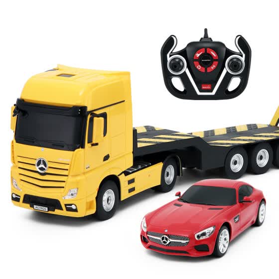 Shop Xinghui Rastar Remote Control Car Charging Remote Control Toy Electric Racing Car Model Children S Gift Mercedes Trailer Set 74940 Yellow Online From Best Other Rc Toys On Jd Com Global Site