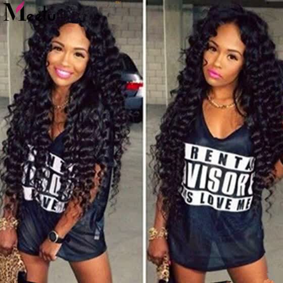 Shop Brazilian Deep Wave Virgin Hair Weave 4 Bundles 100