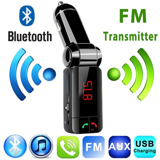 Bluetooth Hands-free LCD Car FM Transmitter MP3 Player Radio Adapter Kit Charger