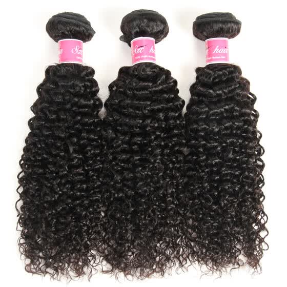 Shop Indian Kinky Curly Virgin Hair Weave 8 26 Inche 3 Bundles