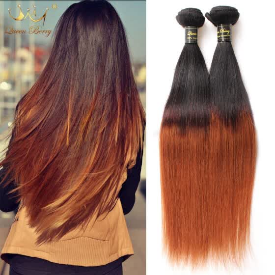 Shop Ombre Malaysian Virgin Hair Straight 3 Bundles Ombre Straight