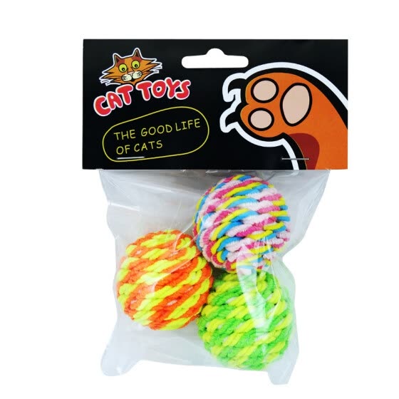 Tiantianmao Cat Toy Colorful Woolen Yarn Ball for Cat
