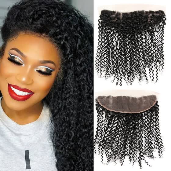 Shop Mongolian Curly Hair Lace Frontal Closure 13x4 Ear To Ear