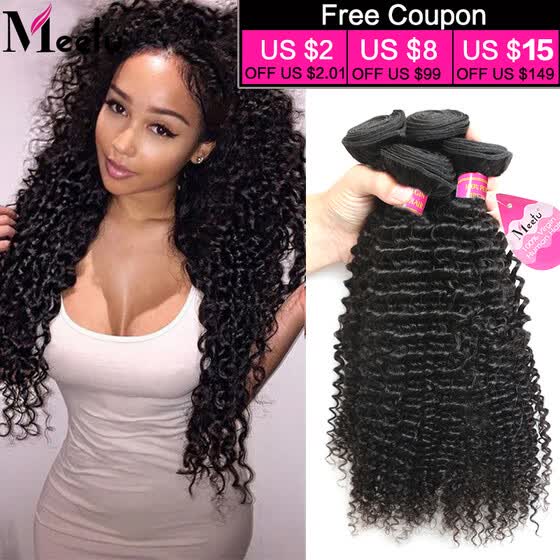 Shop Cheap Brazilian Virgin Hair Kinky Curly Weave Human Hair 4