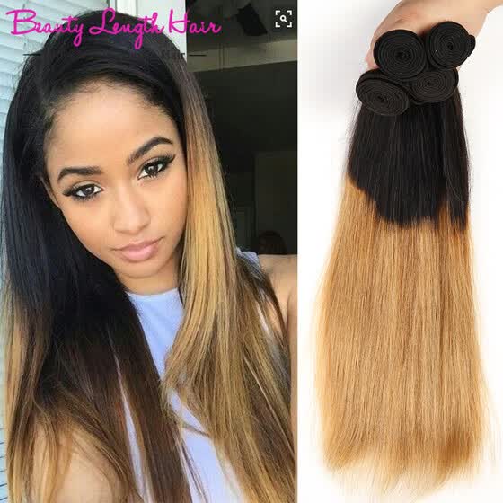 Shop Ombre Brazilian Virgin Hair Straight 4pcs Lot Ombre Brazilian