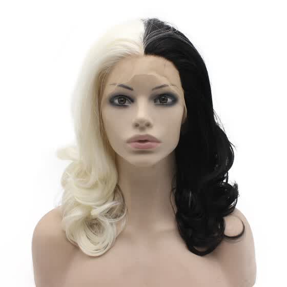 Shop Iwona Synthetic Hair Lace Front Shoulder Length Wavy Half