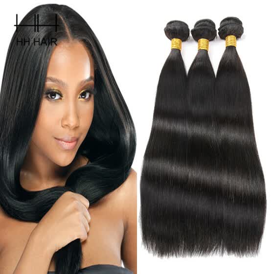 Shop Hhhair Cambodian Virgin Hair Straight 3 Bundles Hair Products