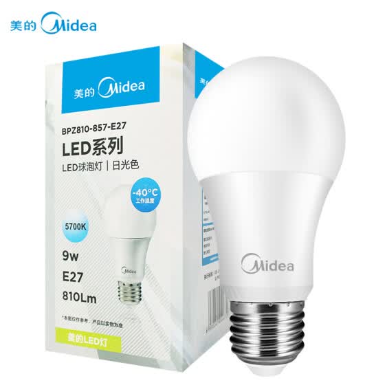 Shop Midea Midea Led Bulb Bulb 9w E27 Big Lopped 5700k Daylight Color Only Online From Best Led Lights On Jd Com Global Site Joybuy Com