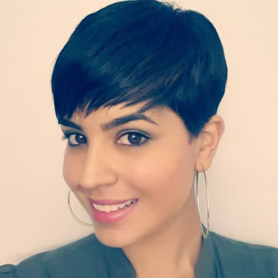 pixie cut wig black woman