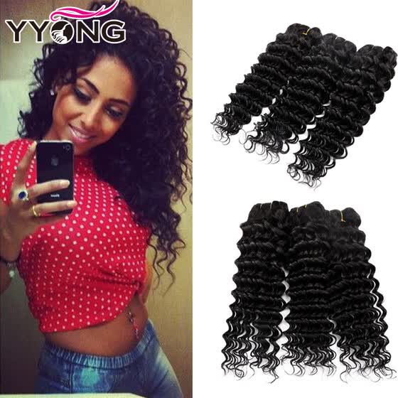 Shop Brazilian Deep Wave Virgin Hair 3pcs Loty Yyong Hair Company